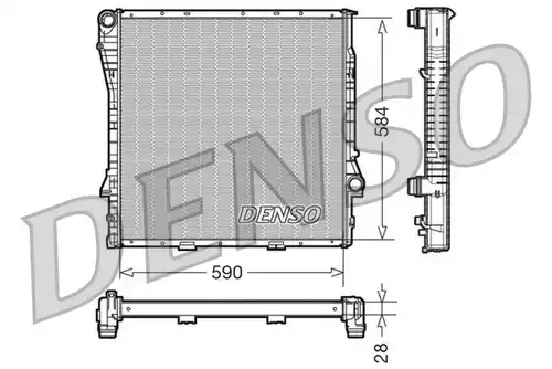 воден радиатор DENSO DRM05115