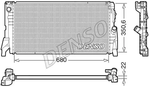 воден радиатор DENSO DRM05118