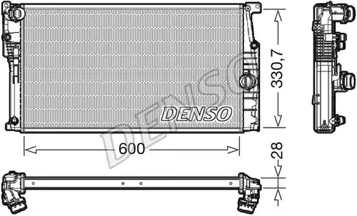 воден радиатор DENSO DRM05120