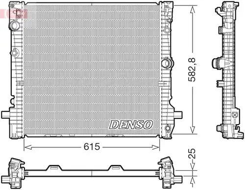 воден радиатор DENSO DRM05124