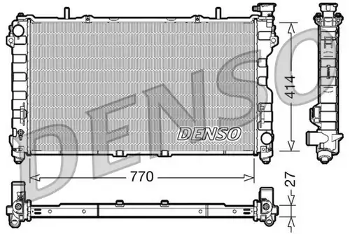 воден радиатор DENSO DRM06011