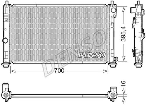 воден радиатор DENSO DRM06039