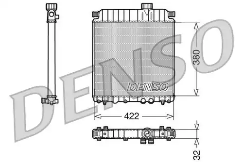 воден радиатор DENSO DRM07031