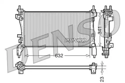 воден радиатор DENSO DRM07040