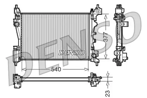 воден радиатор DENSO DRM07042