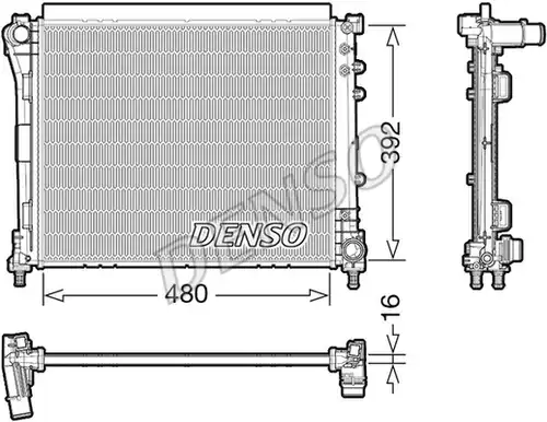 воден радиатор DENSO DRM09006