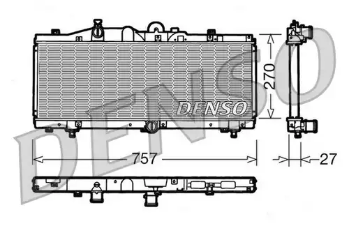 воден радиатор DENSO DRM09010