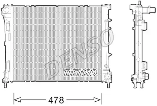 воден радиатор DENSO DRM09043