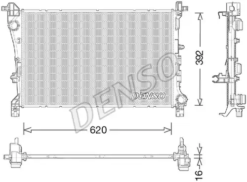 воден радиатор DENSO DRM09046