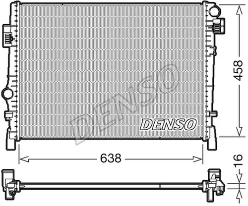 воден радиатор DENSO DRM09054