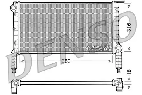 воден радиатор DENSO DRM09063