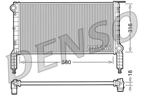 воден радиатор DENSO DRM09064