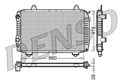 воден радиатор DENSO DRM09071