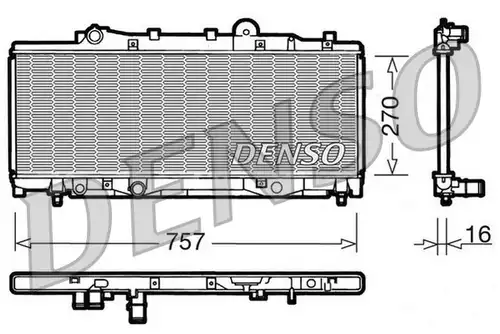 воден радиатор DENSO DRM09090