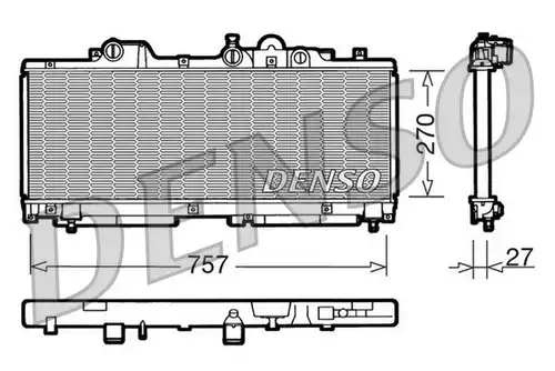 воден радиатор DENSO DRM09091