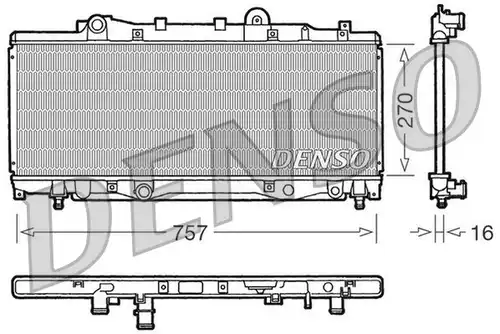 воден радиатор DENSO DRM09094