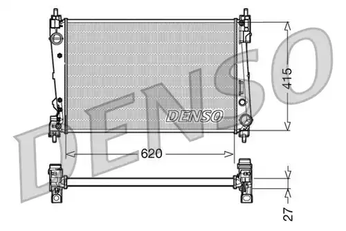 воден радиатор DENSO DRM09111