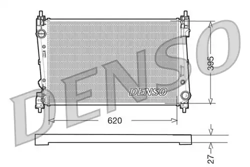 воден радиатор DENSO DRM09112