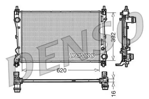 воден радиатор DENSO DRM09113