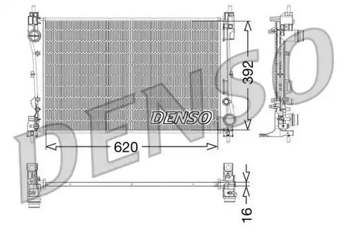 воден радиатор DENSO DRM09115