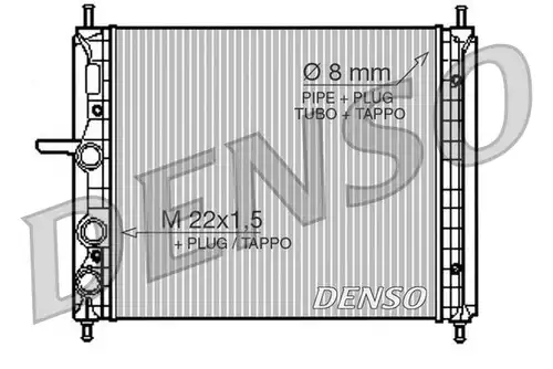 воден радиатор DENSO DRM09150