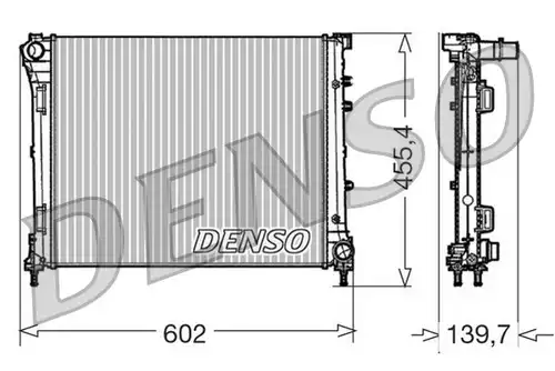 воден радиатор DENSO DRM09162