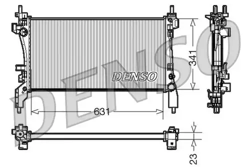 воден радиатор DENSO DRM09172