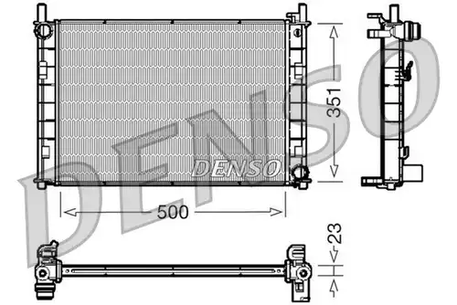 воден радиатор DENSO DRM10045