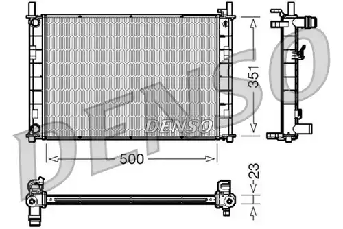 воден радиатор DENSO DRM10046