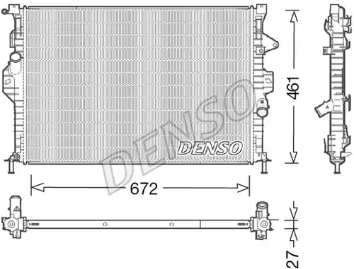 воден радиатор DENSO DRM10048