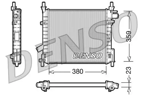 воден радиатор DENSO DRM10062