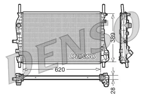 воден радиатор DENSO DRM10073