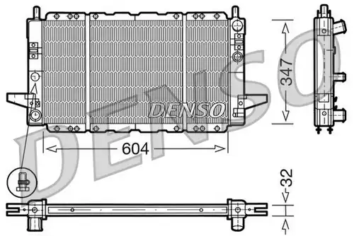 воден радиатор DENSO DRM10086