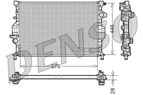 воден радиатор DENSO DRM10088