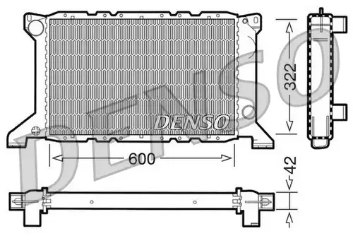 воден радиатор DENSO DRM10098