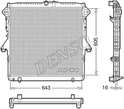 воден радиатор DENSO DRM10118