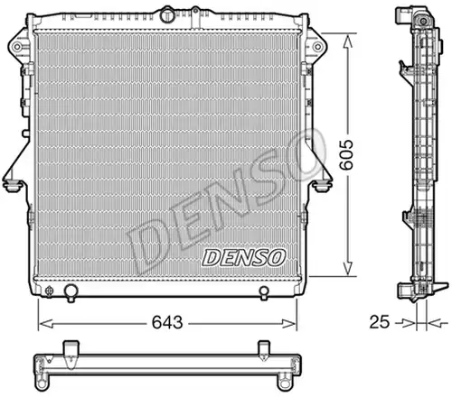 воден радиатор DENSO DRM10119