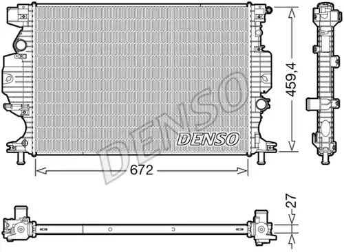 воден радиатор DENSO DRM10120