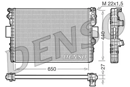 воден радиатор DENSO DRM12002