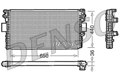 воден радиатор DENSO DRM12004