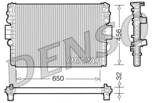 воден радиатор DENSO DRM12006