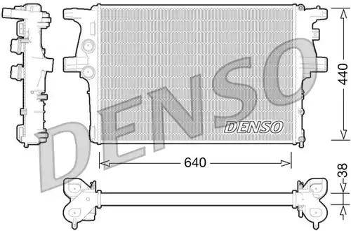 воден радиатор DENSO DRM12008