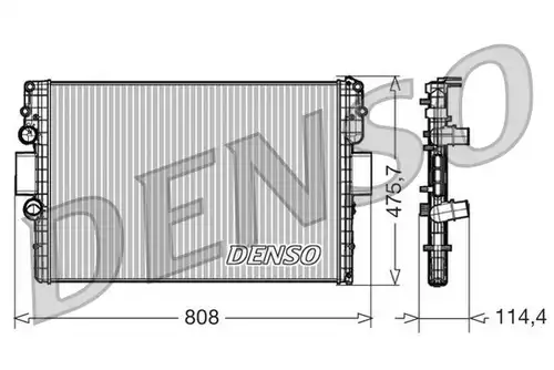 воден радиатор DENSO DRM12010