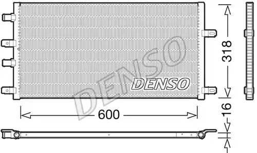 воден радиатор DENSO DRM12011