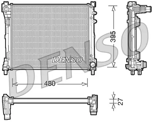 воден радиатор DENSO DRM13014