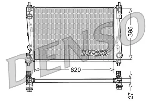 воден радиатор DENSO DRM13015