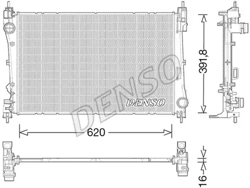 воден радиатор DENSO DRM13017