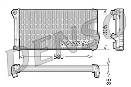 воден радиатор DENSO DRM13020