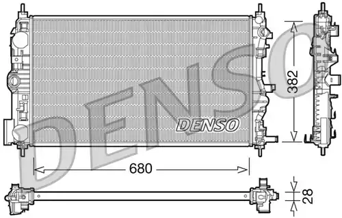 воден радиатор DENSO DRM15005