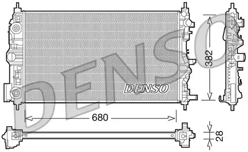 воден радиатор DENSO DRM15006